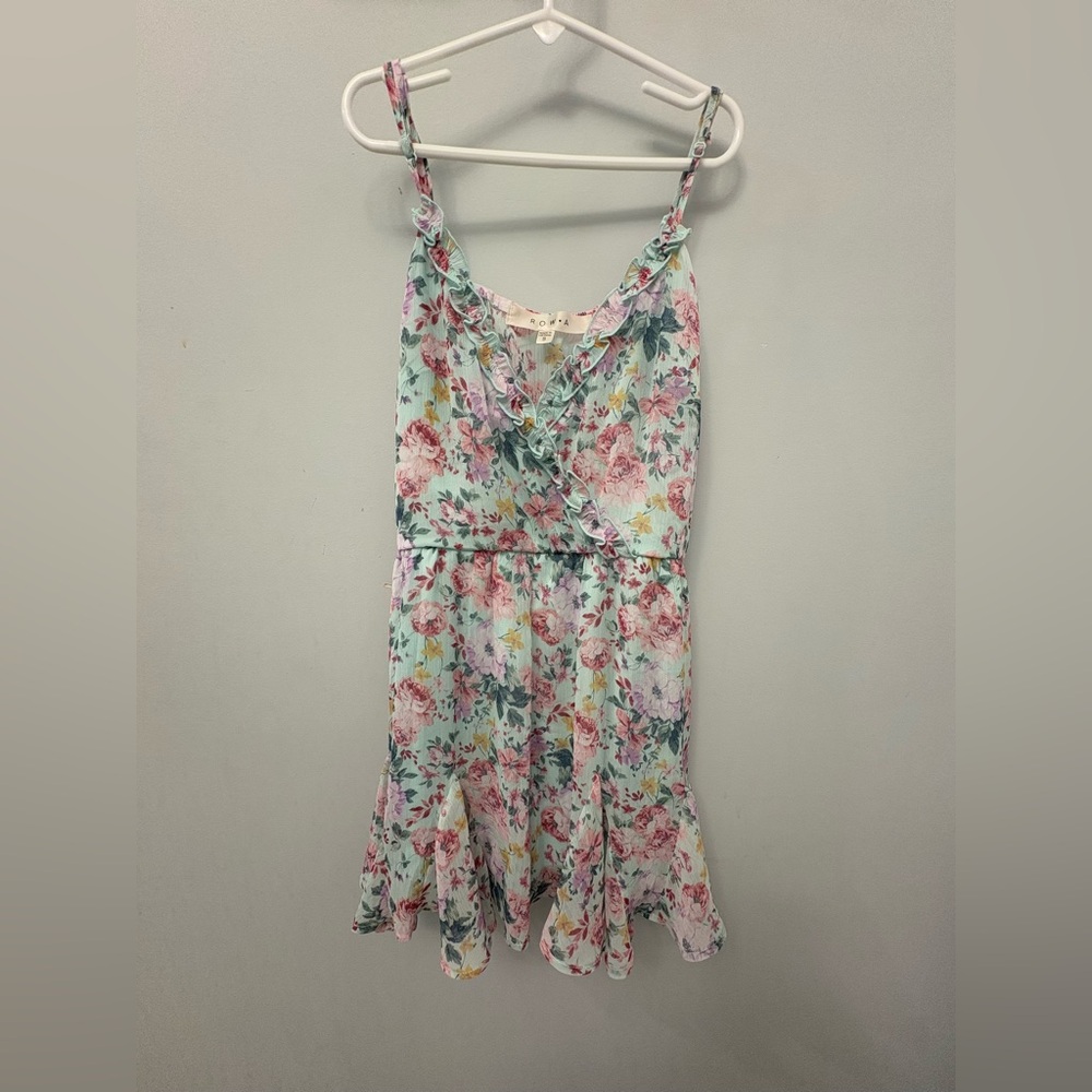 size extra small rowa floral romper